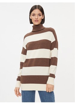 ONLY Golf 15294128 Brązowy Regular Fit ze sklepu MODIVO w kategorii Swetry damskie - zdjęcie 182649951