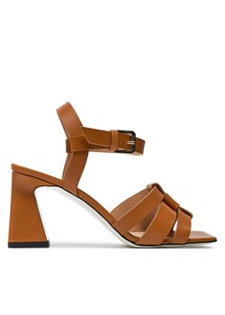 Pollini Sandały SA16607C0ITT0217 Brązowy ze sklepu MODIVO w kategorii Sandały damskie - zdjęcie 182649980
