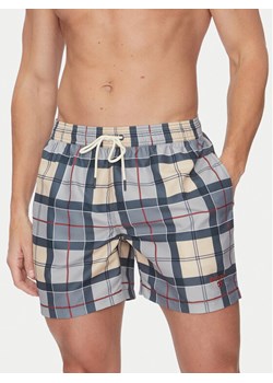 Barbour Szorty kąpielowe Staple Tartan MSW0065TN31 Szary Regular Fit ze sklepu MODIVO w kategorii Kąpielówki - zdjęcie 182649990