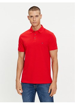 Tommy Hilfiger Polo 1985 MW0MW17771 Czerwony Slim Fit ze sklepu MODIVO w kategorii T-shirty męskie - zdjęcie 182650000