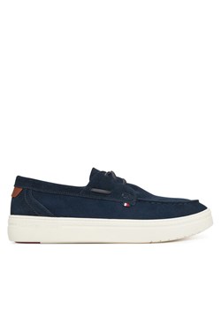 Tommy Hilfiger Półbuty Modern Light Hybrid Suede Boat S FM0FM05352 Granatowy ze sklepu MODIVO w kategorii Mokasyny męskie - zdjęcie 182650054
