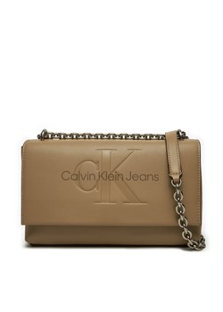 Calvin Klein Jeans Torebka K60K612221 Brązowy ze sklepu MODIVO w kategorii Listonoszki - zdjęcie 182650100