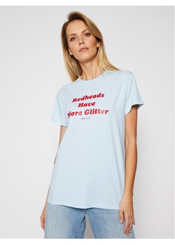 PLNY LALA T-Shirt Redheads PL-KO-CL-00202 Błękitny Classic Fit ze sklepu MODIVO w kategorii Bluzki damskie - zdjęcie 182650193