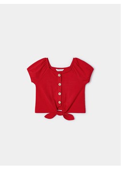 Mayoral Bluzka 3086 Czerwony Slim Fit ze sklepu MODIVO w kategorii Bluzki dziewczęce - zdjęcie 182650281