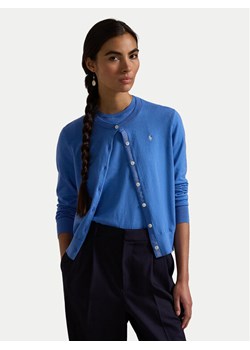 Polo Ralph Lauren Kardigan 211891672025 Niebieski Regular Fit ze sklepu MODIVO w kategorii Swetry damskie - zdjęcie 182650411