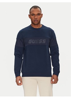 Guess Bluza Z5GQ09 K6ZS1 Granatowy Regular Fit ze sklepu MODIVO w kategorii Bluzy męskie - zdjęcie 182650514