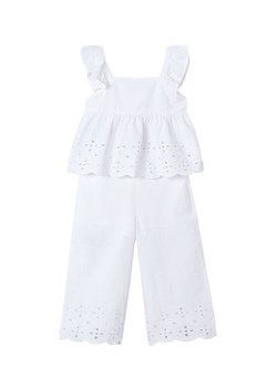 Mayoral Komplet top i spodnie 3561 Biały Regular Fit ze sklepu MODIVO w kategorii Komplety dziewczęce - zdjęcie 182650520