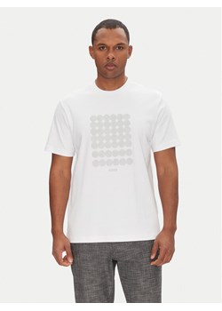 BOSS T-Shirt Tee Print Striped C 50537845 Biały Relaxed Fit ze sklepu MODIVO w kategorii T-shirty męskie - zdjęcie 182650614