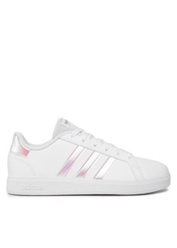 adidas Sneakersy Grand Court Lifestyle Lace Tennis Shoes GY2326 Biały ze sklepu MODIVO w kategorii Buty sportowe dziecięce - zdjęcie 182650714