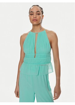 Patrizia Pepe Bluzka 2C1540/A061-CA03 Turkusowy Regular Fit ze sklepu MODIVO w kategorii Bluzki damskie - zdjęcie 182650810