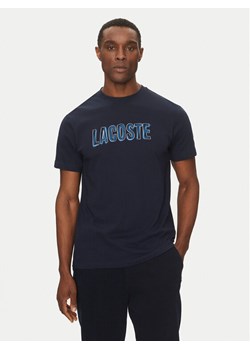 Lacoste T-Shirt TH8916 Granatowy Regular Fit ze sklepu MODIVO w kategorii T-shirty męskie - zdjęcie 182650822