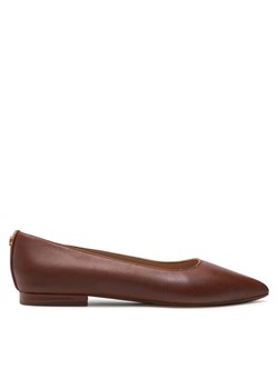 LAUREN RALPH LAUREN Baleriny Londyn 802862706002 Brązowy ze sklepu MODIVO w kategorii Balerinki - zdjęcie 182650890