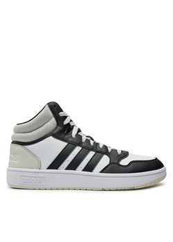 adidas Sneakersy Hoops 3.0 Mid IH0157 Szary ze sklepu MODIVO w kategorii Buty sportowe męskie - zdjęcie 182650953
