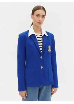 LAUREN RALPH LAUREN Marynarka 200797305019 Niebieski Slim Fit ze sklepu MODIVO w kategorii Marynarki damskie - zdjęcie 182651042