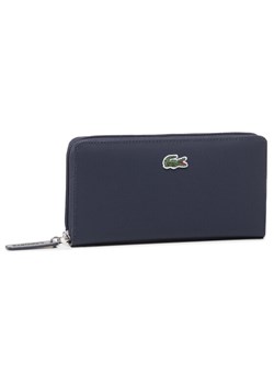 Lacoste Duży Portfel Damski L Zip Wallet NF2900PO Granatowy ze sklepu MODIVO w kategorii Portfele damskie - zdjęcie 182651250