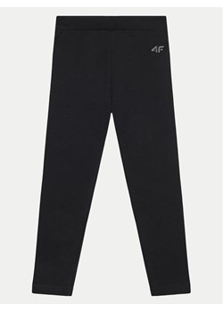 4F Legginsy 4FJWMM00TTIGF178 Czarny Slim Fit ze sklepu MODIVO w kategorii Spodnie dziewczęce - zdjęcie 182651472