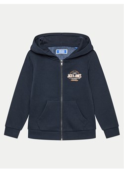 Jack&Jones Junior Bluza Logo 12258859 Granatowy Regular Fit ze sklepu MODIVO w kategorii Bluzy chłopięce - zdjęcie 182651503