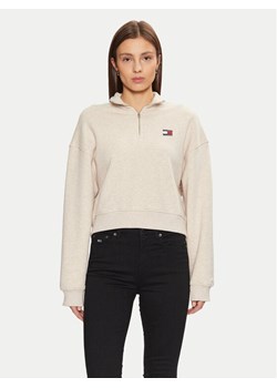 Tommy Jeans Bluza DW0DW19410 Beżowy Relaxed Fit ze sklepu MODIVO w kategorii Bluzy damskie - zdjęcie 182651540