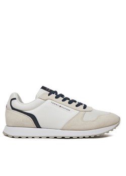 Tommy Hilfiger Sneakersy New Runner Eva Trainers FM0FM05454 Biały ze sklepu MODIVO w kategorii Buty sportowe męskie - zdjęcie 182651630