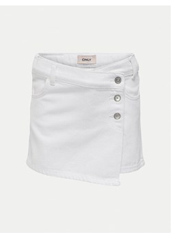 Kids ONLY Spódnica jeansowa Jenny 15295800 Biały Regular Fit ze sklepu MODIVO w kategorii Spódnice dziewczęce - zdjęcie 182651662