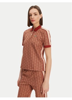 Lacoste Polo DF3364 Brązowy Slim Fit ze sklepu MODIVO w kategorii Bluzki damskie - zdjęcie 182651740