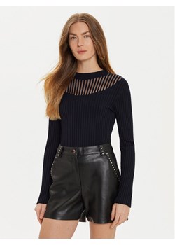 Morgan Sweter 232-MANDRIN Granatowy Slim Fit ze sklepu MODIVO w kategorii Swetry damskie - zdjęcie 182651791
