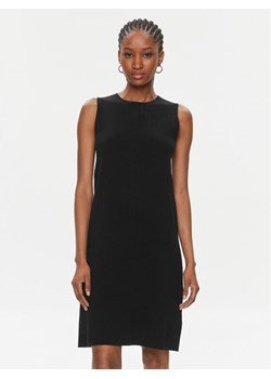Calvin Klein Sukienka dzianinowa Extra Fine Wool Shift Dress K20K206899 Czarny Regular Fit ze sklepu MODIVO w kategorii Sukienki - zdjęcie 182651902