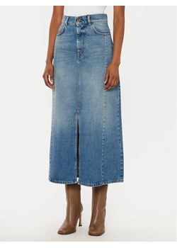 Weekend Max Mara Spódnica jeansowa Gesso 2515101061 Niebieski Regular Fit ze sklepu MODIVO w kategorii Spódnice - zdjęcie 182651924