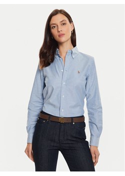 Polo Ralph Lauren Koszula 211941520001 Niebieski Slim Fit ze sklepu MODIVO w kategorii Koszule damskie - zdjęcie 182652104