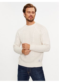 Pepe Jeans Sweter Sly PM702378 Écru Regular Fit ze sklepu MODIVO w kategorii Swetry męskie - zdjęcie 182652151