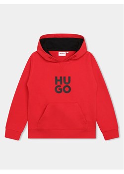 Hugo Bluza G00022 S Czerwony Regular Fit ze sklepu MODIVO w kategorii Bluzy chłopięce - zdjęcie 182652172