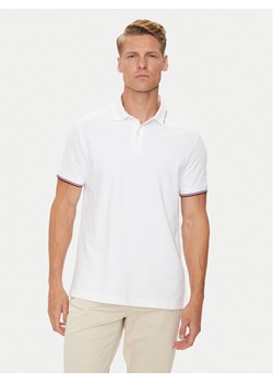Tommy Hilfiger Polo Flag MW0MW35605 Biały Regular Fit ze sklepu MODIVO w kategorii T-shirty męskie - zdjęcie 182652184