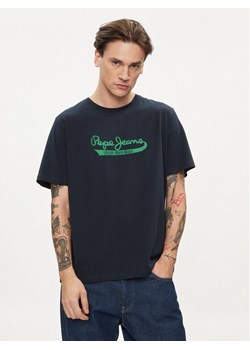 Pepe Jeans T-Shirt Claude PM509390 Granatowy Regular Fit ze sklepu MODIVO w kategorii T-shirty męskie - zdjęcie 182652221