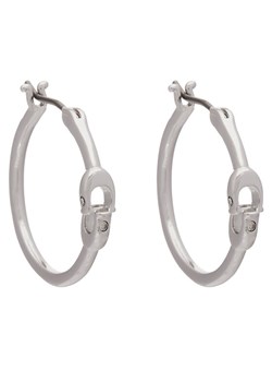 Coach Kolczyki Signature Hoop Earrings 37408160RHO030 Srebrny ze sklepu MODIVO w kategorii Kolczyki - zdjęcie 182652292