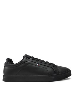 Tommy Hilfiger Sneakersy Icon Court Lth Flag Ess FM0FM05317 Czarny ze sklepu MODIVO w kategorii Buty sportowe męskie - zdjęcie 182652324
