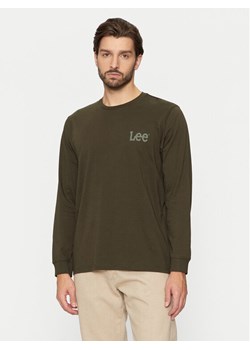 Lee Longsleeve Wobbly 112355592 Zielony Regular Fit ze sklepu MODIVO w kategorii T-shirty męskie - zdjęcie 182652333