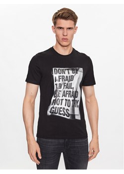 Guess T-Shirt M3YI06 I3Z14 Czarny Slim Fit ze sklepu MODIVO w kategorii T-shirty męskie - zdjęcie 182652484