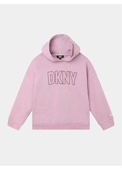 DKNY Bluza D55000 D Różowy Regular Fit ze sklepu MODIVO w kategorii Bluzy dziewczęce - zdjęcie 182652660