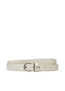 Calvin Klein Pasek Damski Ck Metal Loop Round Buckle 2.5 K60K613147 Biały ze sklepu MODIVO w kategorii Paski damskie - zdjęcie 182652700