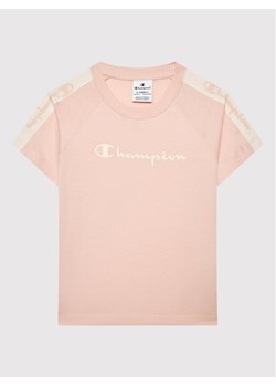 Champion T-Shirt 404473 Różowy Regular Fit ze sklepu MODIVO w kategorii Bluzki dziewczęce - zdjęcie 182652763