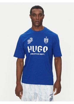 HUGO T-Shirt Nebulop 50541252 Niebieski Regular Fit ze sklepu MODIVO w kategorii T-shirty męskie - zdjęcie 182652942