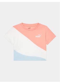 Puma T-Shirt Power Cat 676426 Kolorowy Relaxed Fit ze sklepu MODIVO w kategorii Bluzki dziewczęce - zdjęcie 182653080