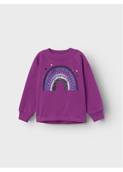NAME IT Bluza 13219948 Fioletowy Regular Fit ze sklepu MODIVO w kategorii Bluzy dziewczęce - zdjęcie 182653181