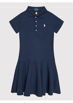 Polo Ralph Lauren Sukienka codzienna 313624740001 Granatowy Regular Fit ze sklepu MODIVO w kategorii Sukienki dziewczęce - zdjęcie 182653224