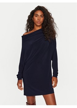 NORMA KAMALI Sukienka codzienna KK2243PLD96951 Granatowy Regular Fit ze sklepu MODIVO w kategorii Sukienki - zdjęcie 182653232