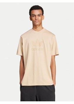 adidas T-Shirt Mono IX6747 Beżowy Regular Fit ze sklepu MODIVO w kategorii T-shirty męskie - zdjęcie 182653233