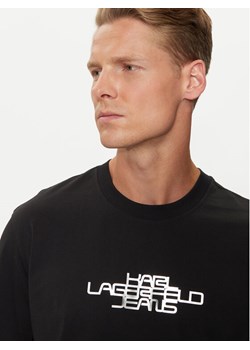 Karl Lagerfeld Jeans T-Shirt 246D1700 Czarny Regular Fit ze sklepu MODIVO w kategorii T-shirty męskie - zdjęcie 182653270