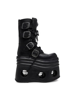 NEW ROCK Botki M-373-C446 Czarny ze sklepu MODIVO w kategorii Kozaki damskie - zdjęcie 182653544