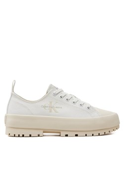 Calvin Klein Jeans Trampki Lugged Hybrid Laceup Ml Mtr YW0YW01505 Biały ze sklepu MODIVO w kategorii Trampki damskie - zdjęcie 182653602