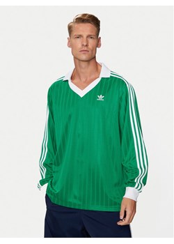 adidas Longsleeve adicolor Piqué Football IX5225 Zielony Regular Fit ze sklepu MODIVO w kategorii T-shirty męskie - zdjęcie 182653721